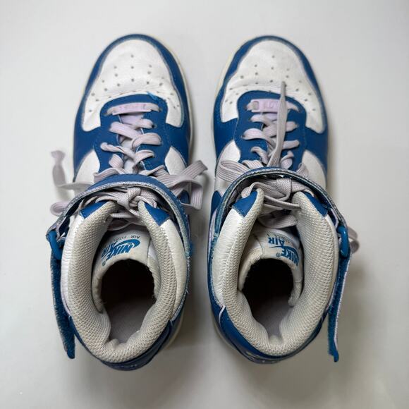 Nike Air Force 1 '07 Mid Sneaker Shoes Military Blue White Women's Size 7.5 - Picture 7 of 9